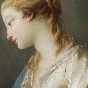 Tête de jeune femme François Lemoyne gigapixel