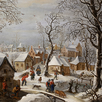 L'Hiver Jan Brueghel l'Ancien gigapixel