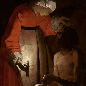 Job raillé par sa femme Georges De La Tour gigapixel