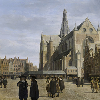 Le grand marché à Haarlem Gerrit Berckheyde gigapixel