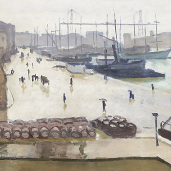 Le port de Marseille sous la pluie Albert Marquet gigapixel