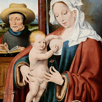 La Sainte Famille Joos van Cleve gigapixel
