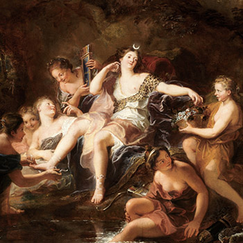 Le Repos de Diane Antoine Coypel gigapixel